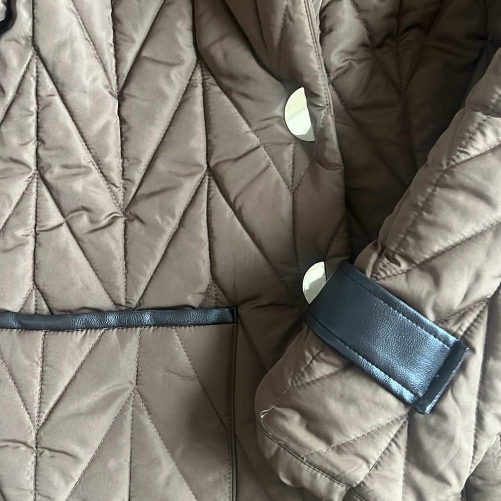 Via Spiga Herringbone Quilted Coat - Picture 4 of 4